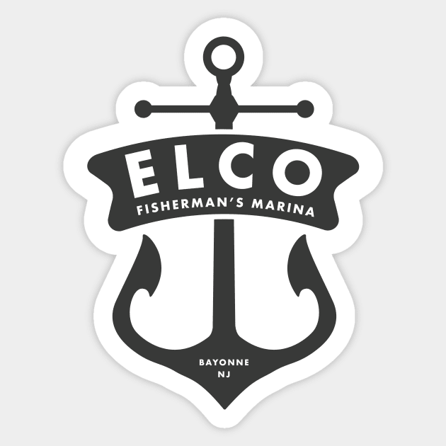 Elco Fisherman's Marina Sticker by Elco Marina